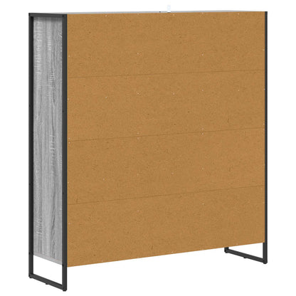 Book Cabinet 99.5 x 30 x 108.5 cm Engineered Wood Grey Sonoma