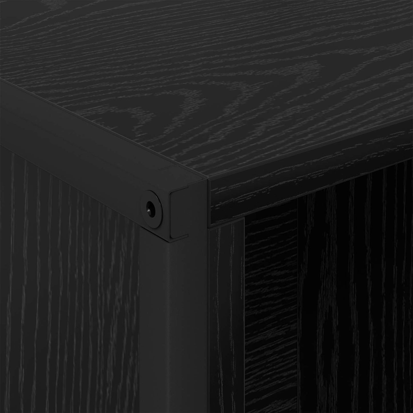 Book Cabinet Black Oak 99.5 x 30 x 108.5 cm Engineered Wood