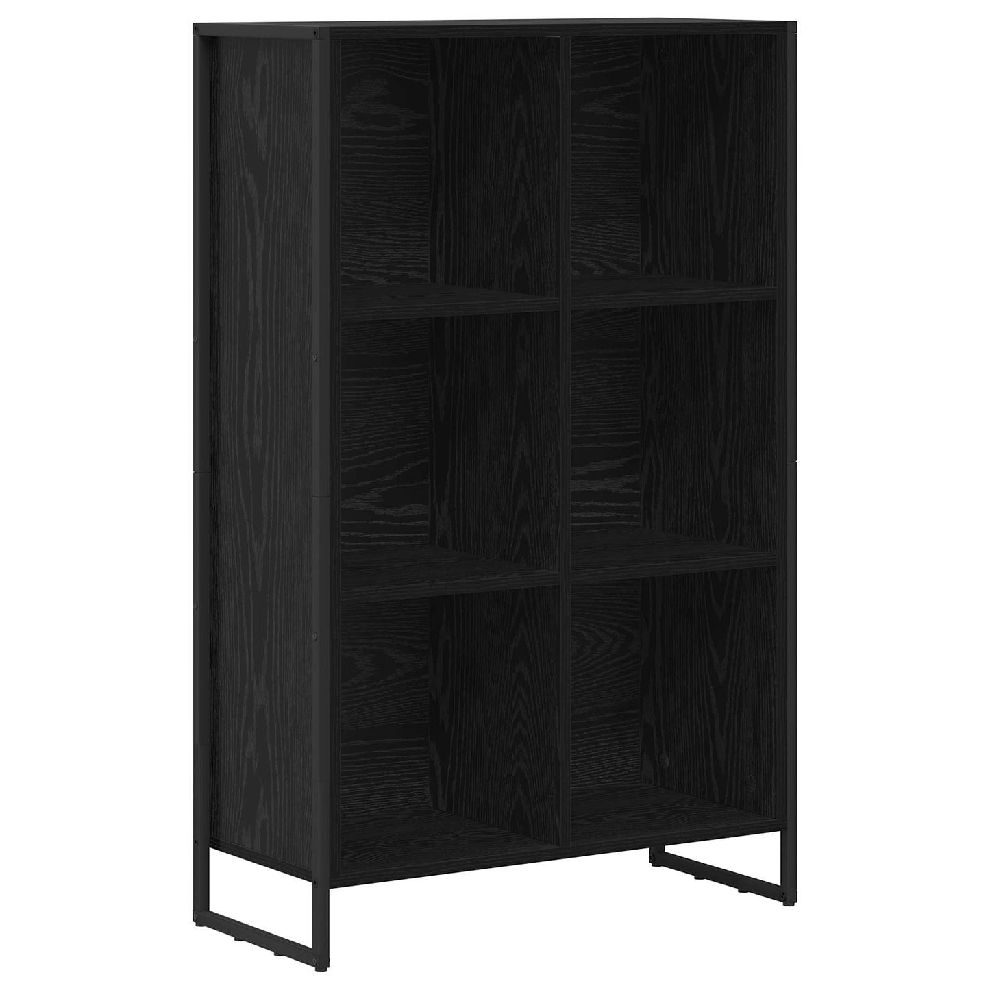 Book Cabinet 99.5 x 30 x 108.5 cm Engineered Wood Black Oak