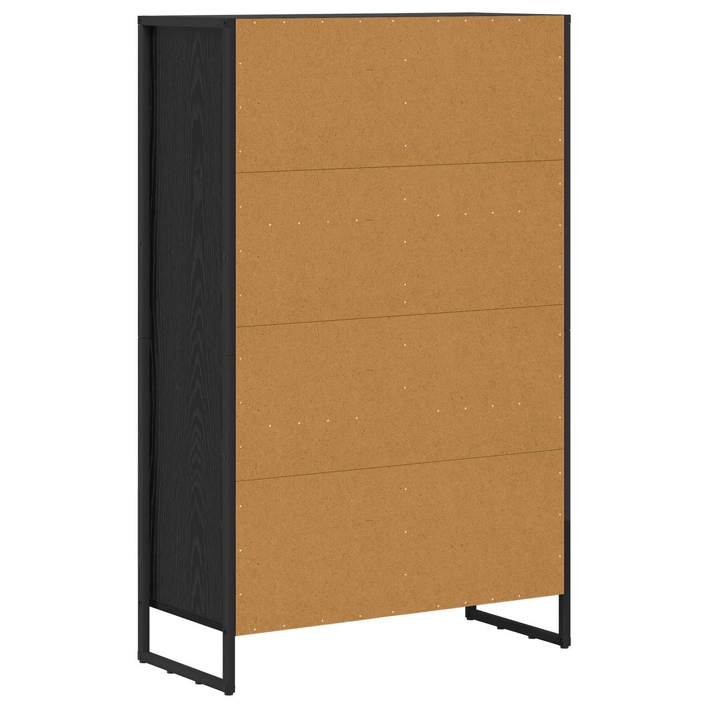 Book Cabinet 99.5 x 30 x 108.5 cm Engineered Wood Black Oak