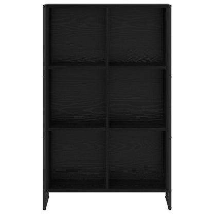 Book Cabinet Black Oak 99.5 x 30 x 108.5 cm Engineered Wood