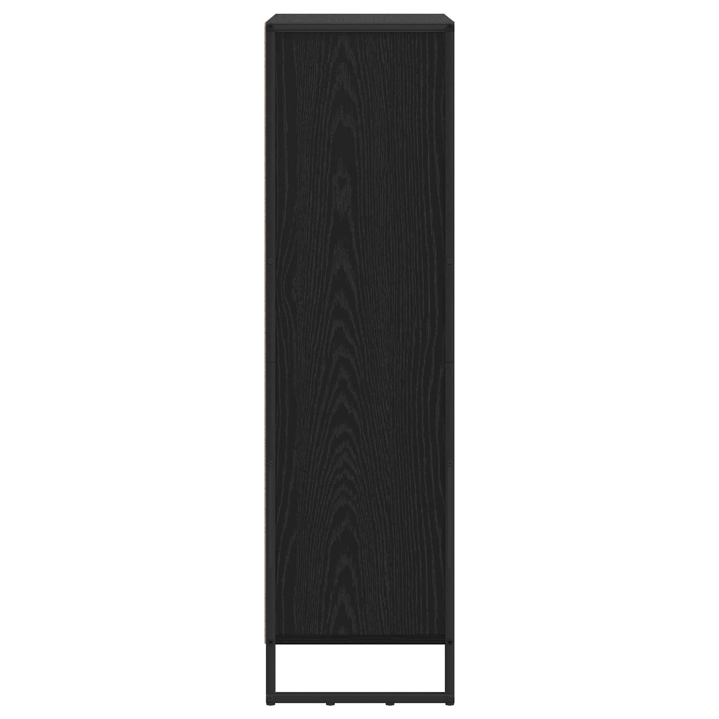 Book Cabinet 99.5 x 30 x 108.5 cm Engineered Wood Black Oak