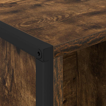 Book Cabinet Smoke Oak 99.5 x 30 x 108.5 cm Engineered Wood