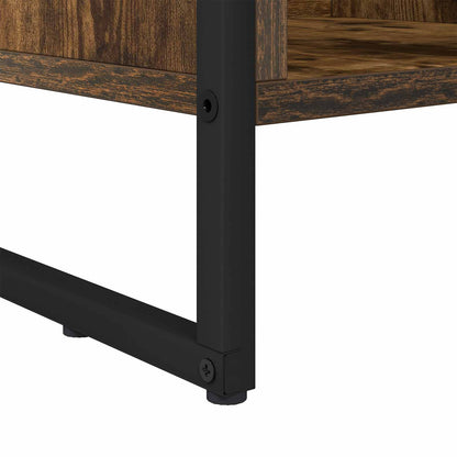 Book Cabinet Smoke Oak 99.5 x 30 x 108.5 cm Engineered Wood