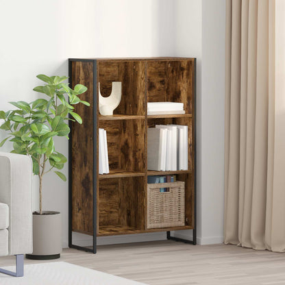 Book Cabinet Smoke Oak 99.5 x 30 x 108.5 cm Engineered Wood