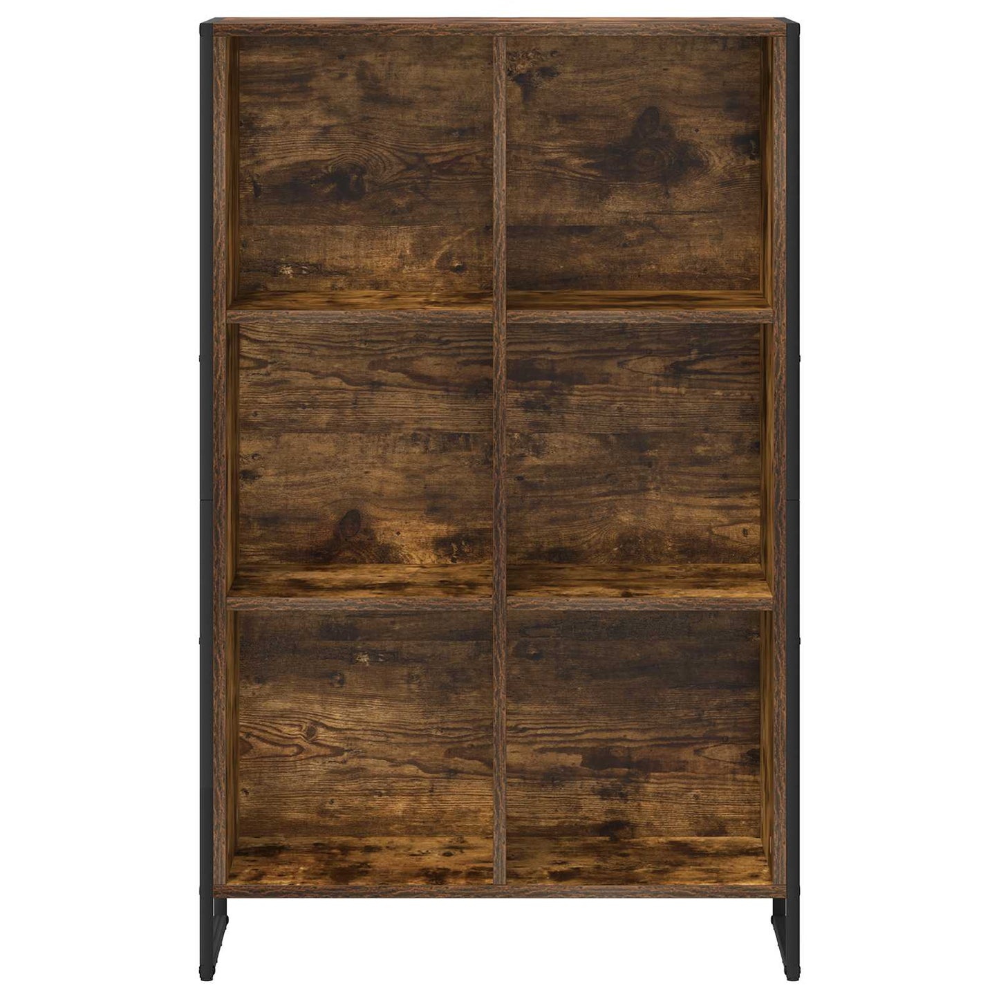 Book Cabinet Smoke Oak 99.5 x 30 x 108.5 cm Engineered Wood