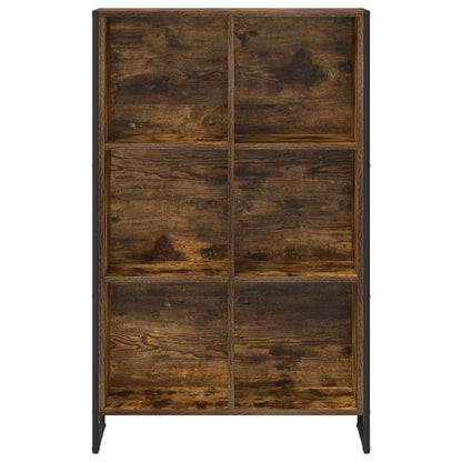 Book Cabinet Smoke Oak 99.5 x 30 x 108.5 cm Engineered Wood