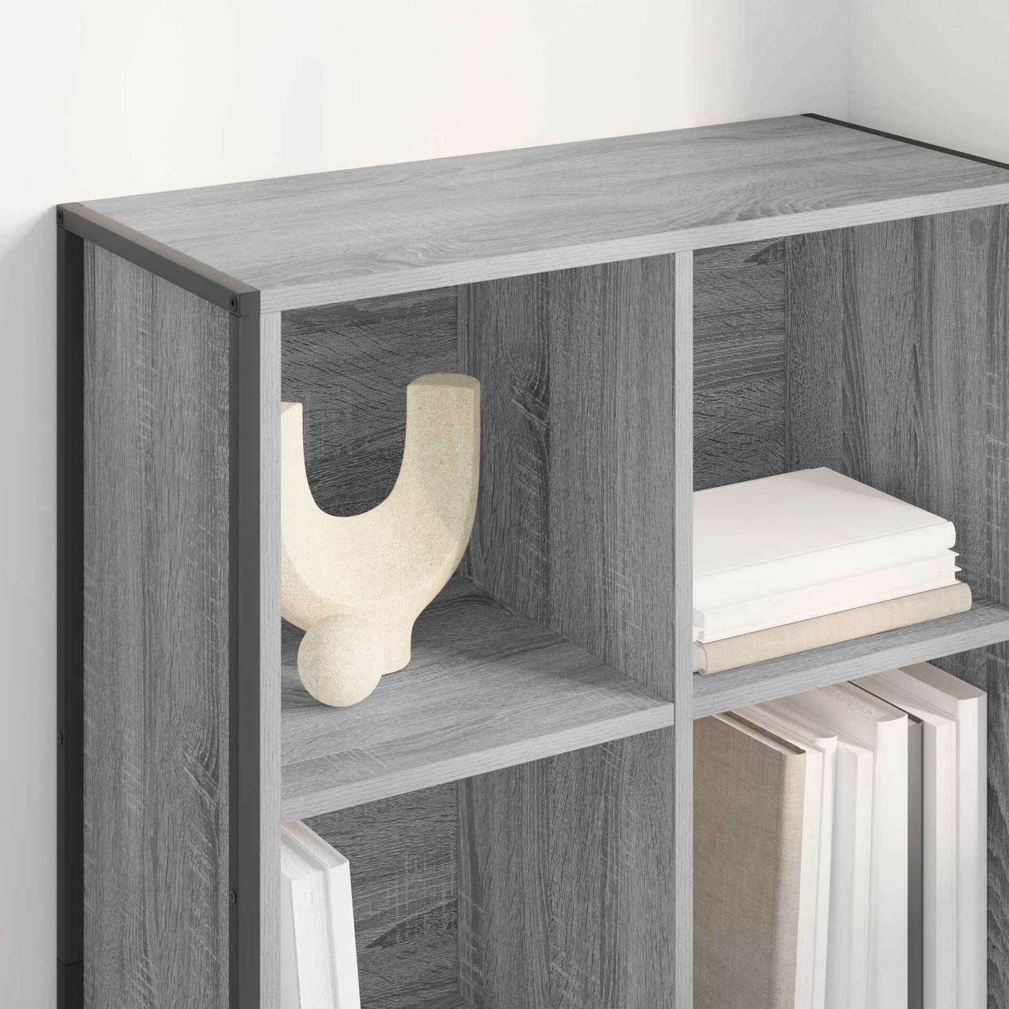 Book Cabinet Grey Sonoma 99.5 x 30 x 108.5 cm Engineered Wood