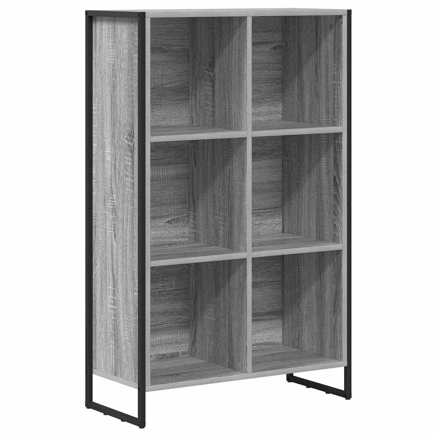 Book Cabinet 99.5 x 30 x 108.5 cm Engineered Wood Grey Sonoma
