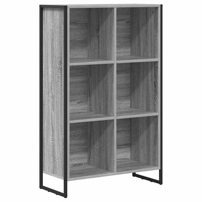 Book Cabinet 99.5 x 30 x 108.5 cm Engineered Wood Grey Sonoma