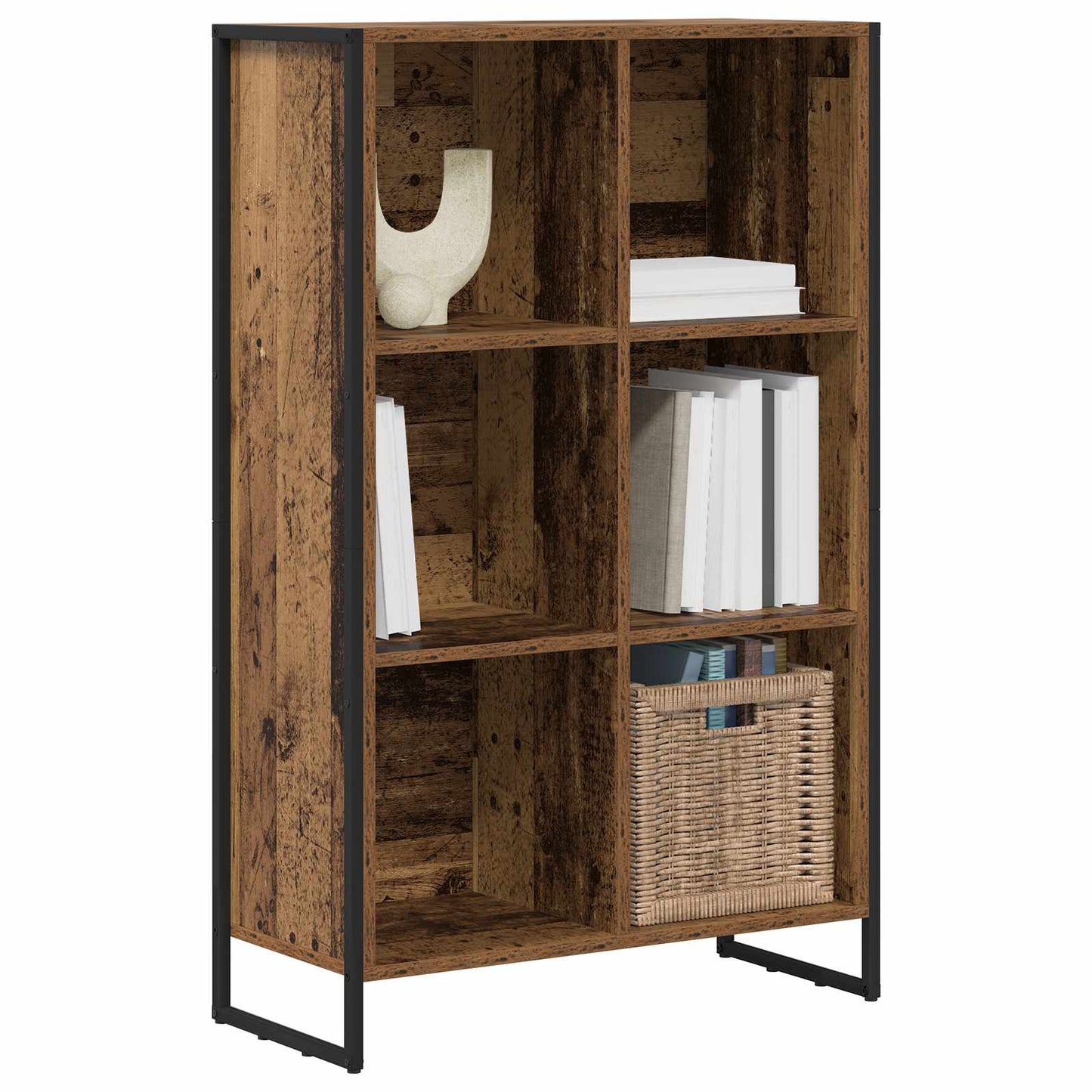 Book Cabinet Old Wood 99.5 x 30 x 108.5 cm Engineered Wood