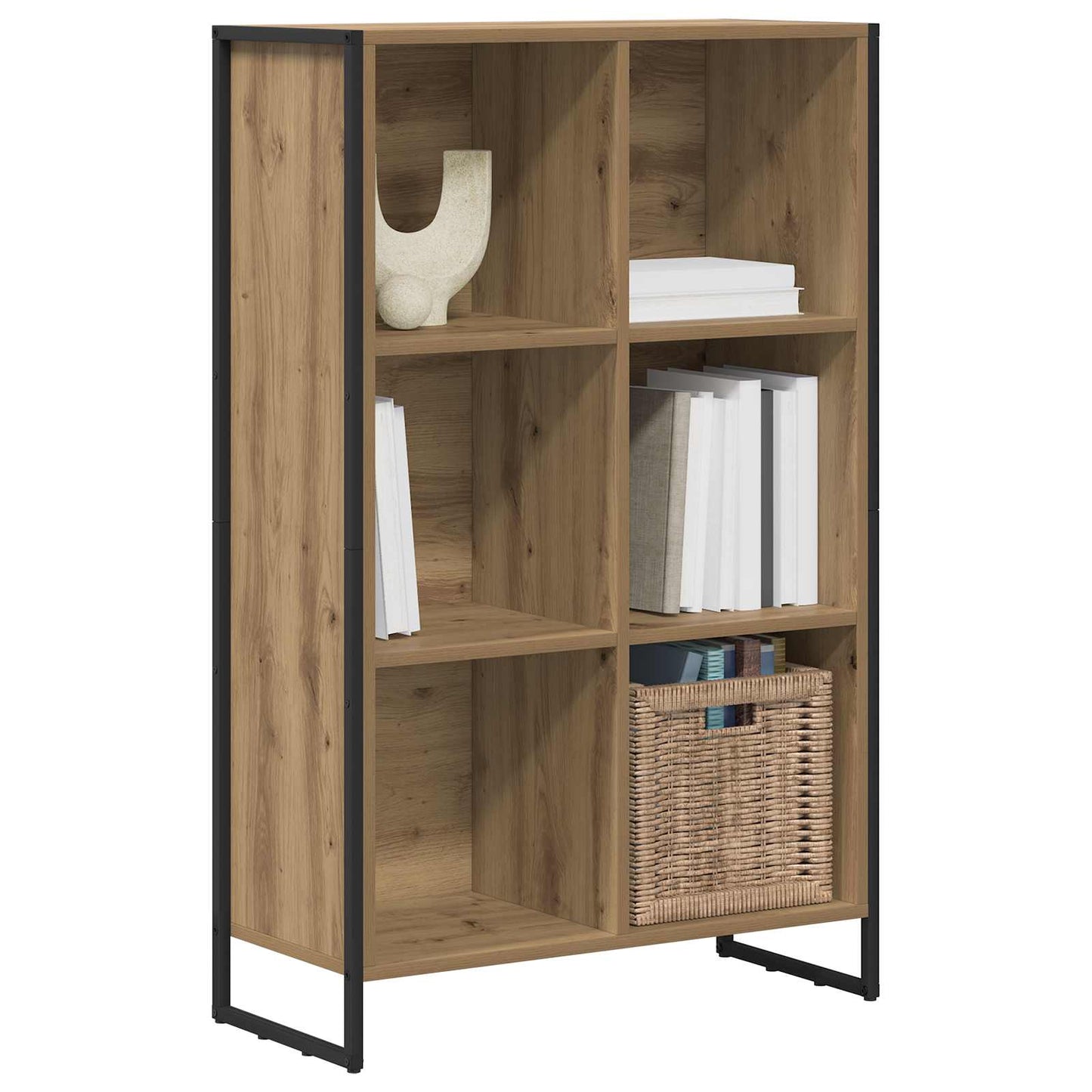 Book Cabinet Artisian Oak 99.5 x 30 x 108.5 cm Engineered Wood