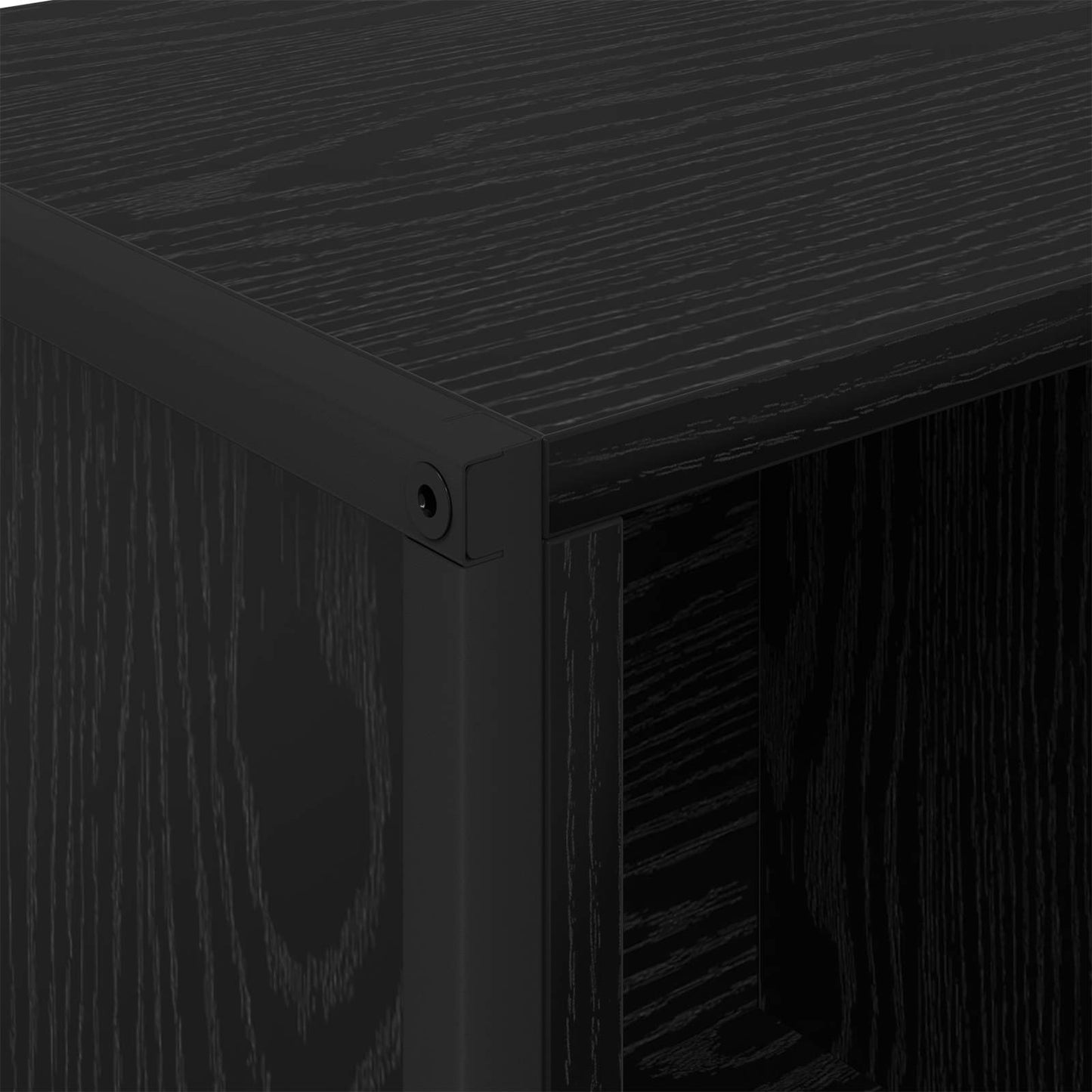 Book Cabinet Black Oak 68 x 30 x 108.5 cm Engineered Wood