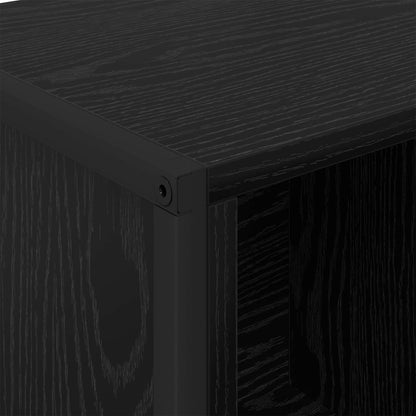 Book Cabinet Black Oak 68 x 30 x 108.5 cm Engineered Wood