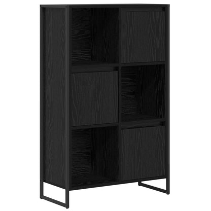 Book Cabinet Black Oak 68 x 30 x 108.5 cm Engineered Wood