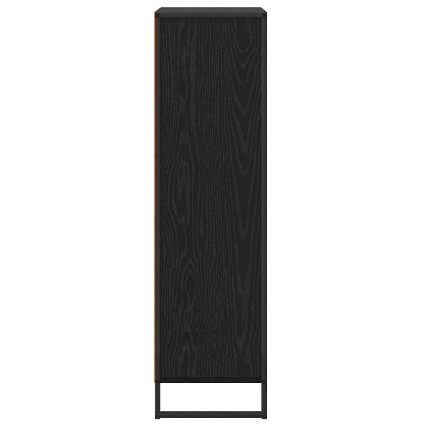 Book Cabinet Black Oak 68 x 30 x 108.5 cm Engineered Wood
