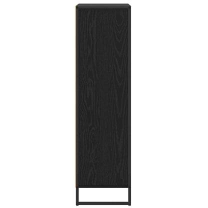 Book Cabinet Black Oak 68 x 30 x 108.5 cm Engineered Wood