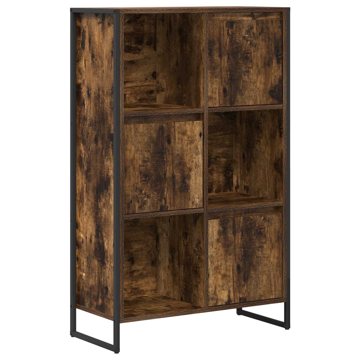 Book Cabinet Smoke Oak 68 x 30 x 108.5 cm Engineered Wood