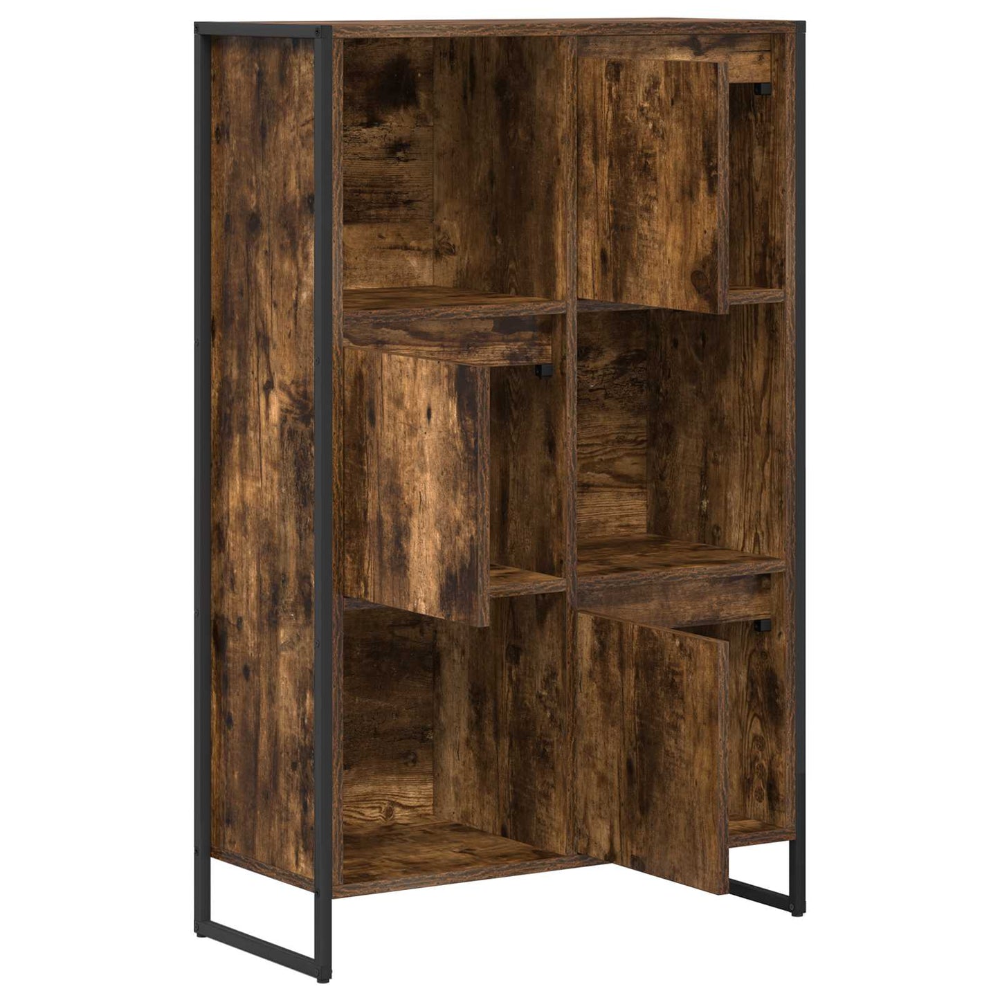 Book Cabinet Smoke Oak 68 x 30 x 108.5 cm Engineered Wood