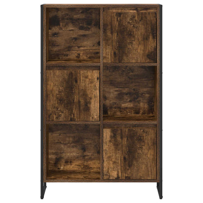 Book Cabinet Smoke Oak 68 x 30 x 108.5 cm Engineered Wood