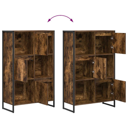 Book Cabinet Smoke Oak 68 x 30 x 108.5 cm Engineered Wood