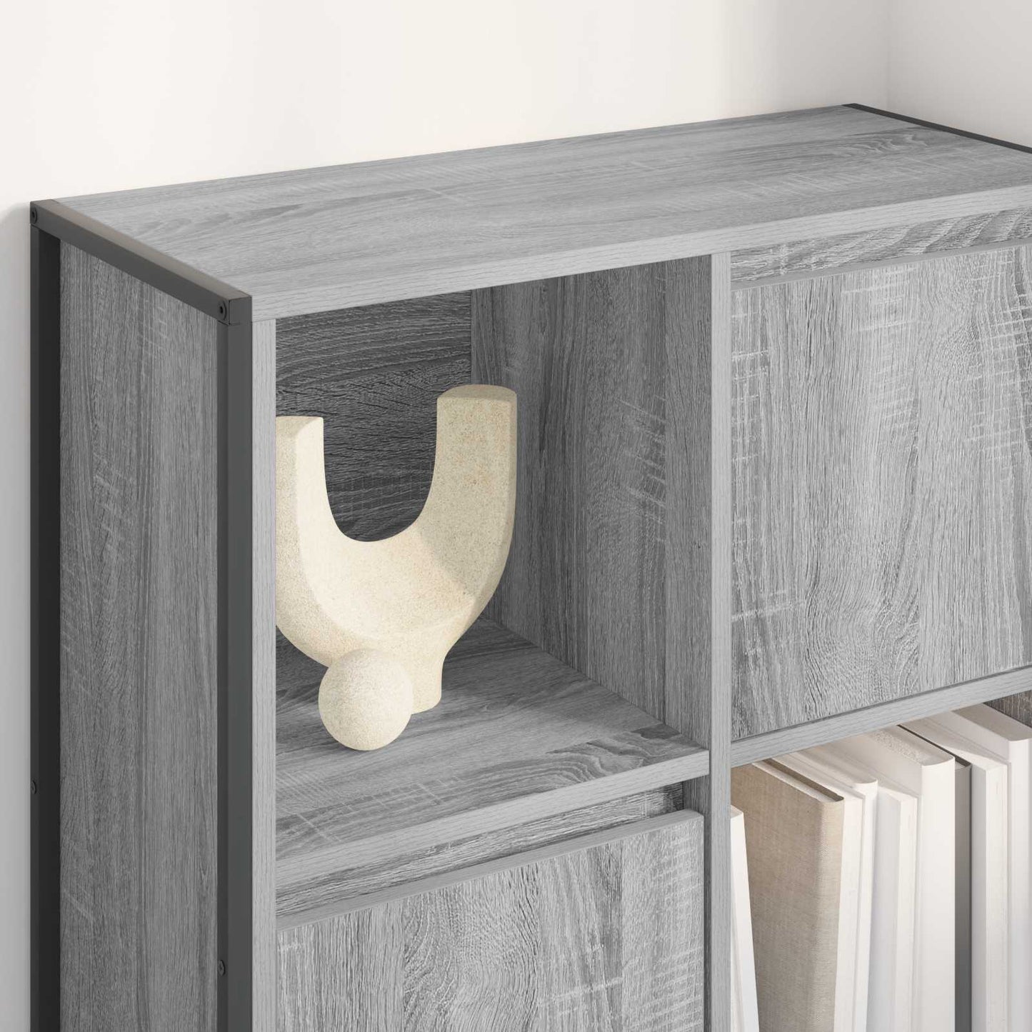 Book Cabinet Grey Sonoma 68 x 30 x 108.5 cm Engineered Wood