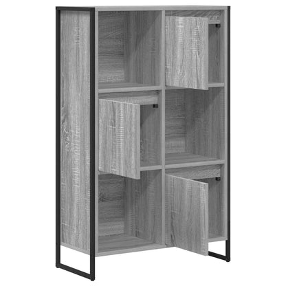 Book Cabinet Grey Sonoma 68 x 30 x 108.5 cm Engineered Wood