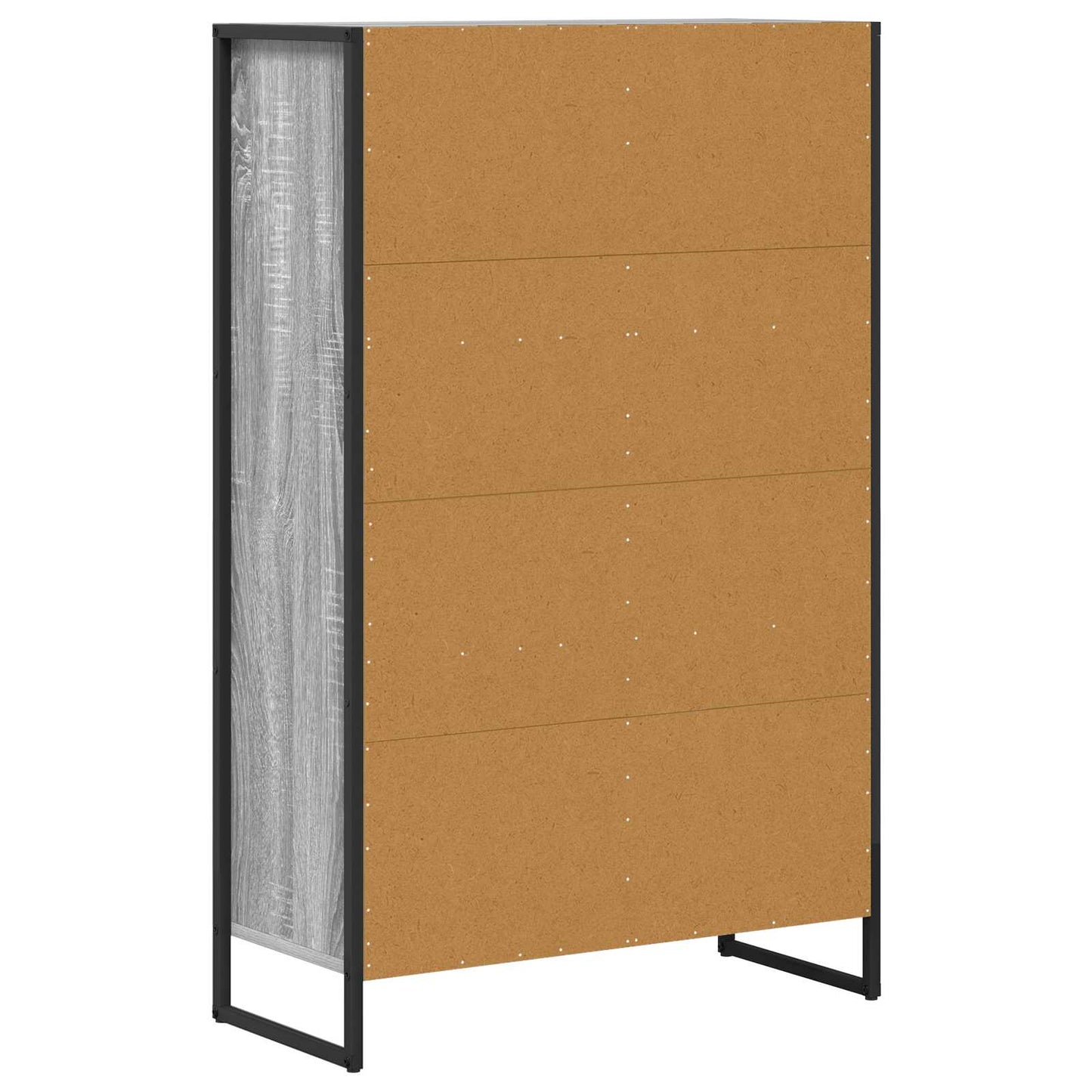 Book Cabinet Grey Sonoma 68 x 30 x 108.5 cm Engineered Wood