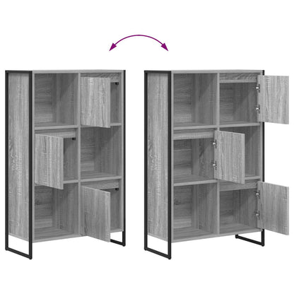 Book Cabinet Grey Sonoma 68 x 30 x 108.5 cm Engineered Wood