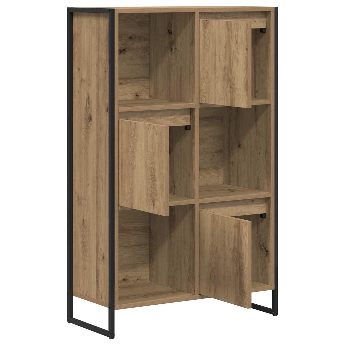 Book Cabinet Artisian Oak 68 x 30 x 108.5 cm Engineered Wood