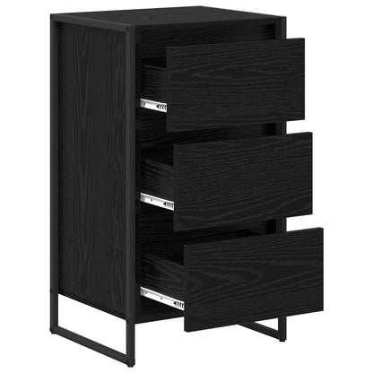 Sideboard Black Oak 42 x 36 x 75.5 cm Engineered Wood