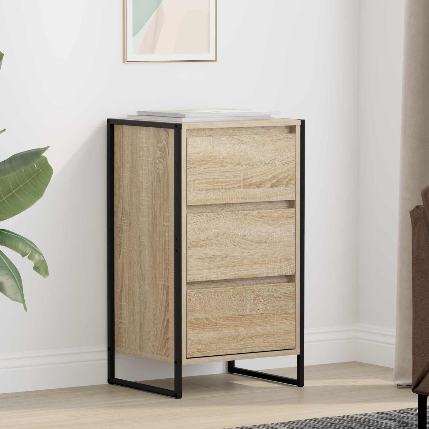 Sideboard with Drawer Sonoma 42 x 36 x 75.5 cm Engineered Wood