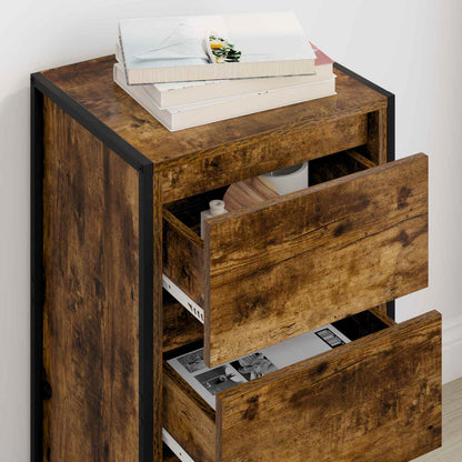 Sideboard Smoke Oak 42 x 36 x 75.5 cm Engineered Wood
