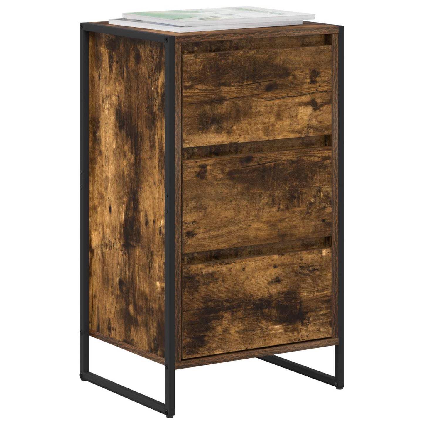 Sideboard Smoke Oak 42 x 36 x 75.5 cm Engineered Wood