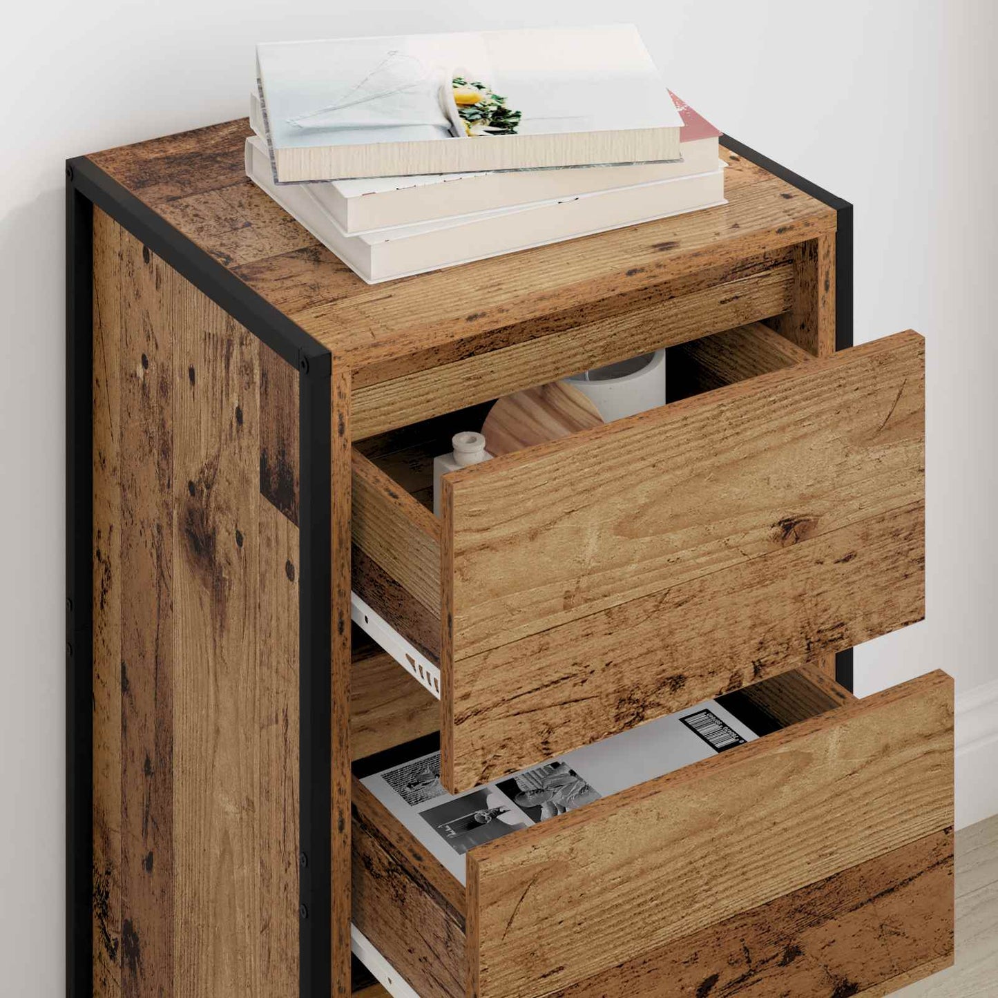 Sideboard Old Wood 42 x 36 x 75.5 cm Engineered Wood