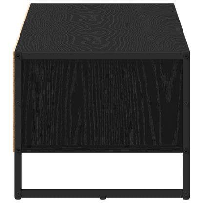 TV Cabinet 100 x 36.5 x 30.5 cm Black Oak Engineered Wood