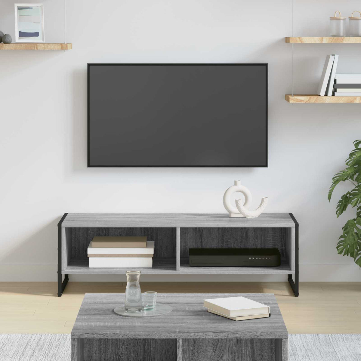 TV Cabinet 100 x 36.5 x 30.5 cm Grey Sonoma Engineered Wood