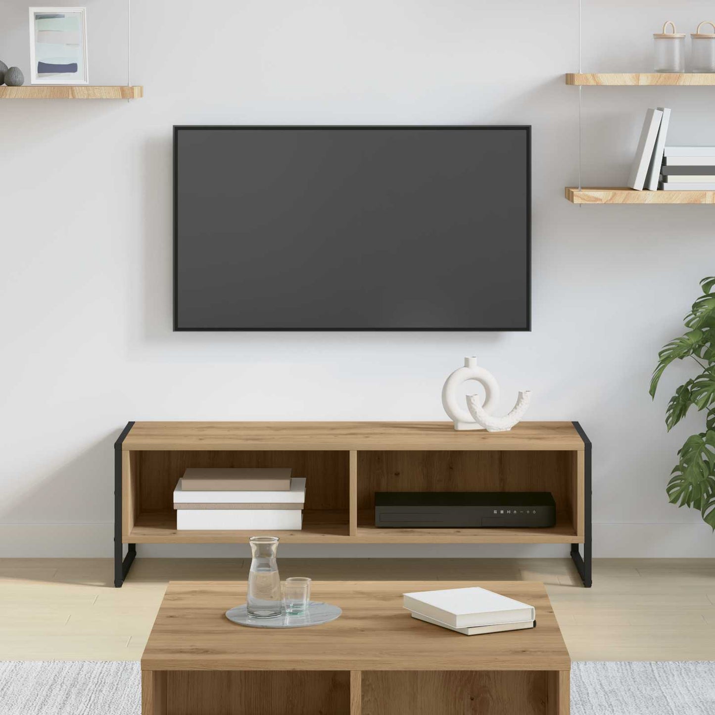 TV Cabinet Artisian Oak 100 x 36.5 x 30.5 cm Engineered Wood