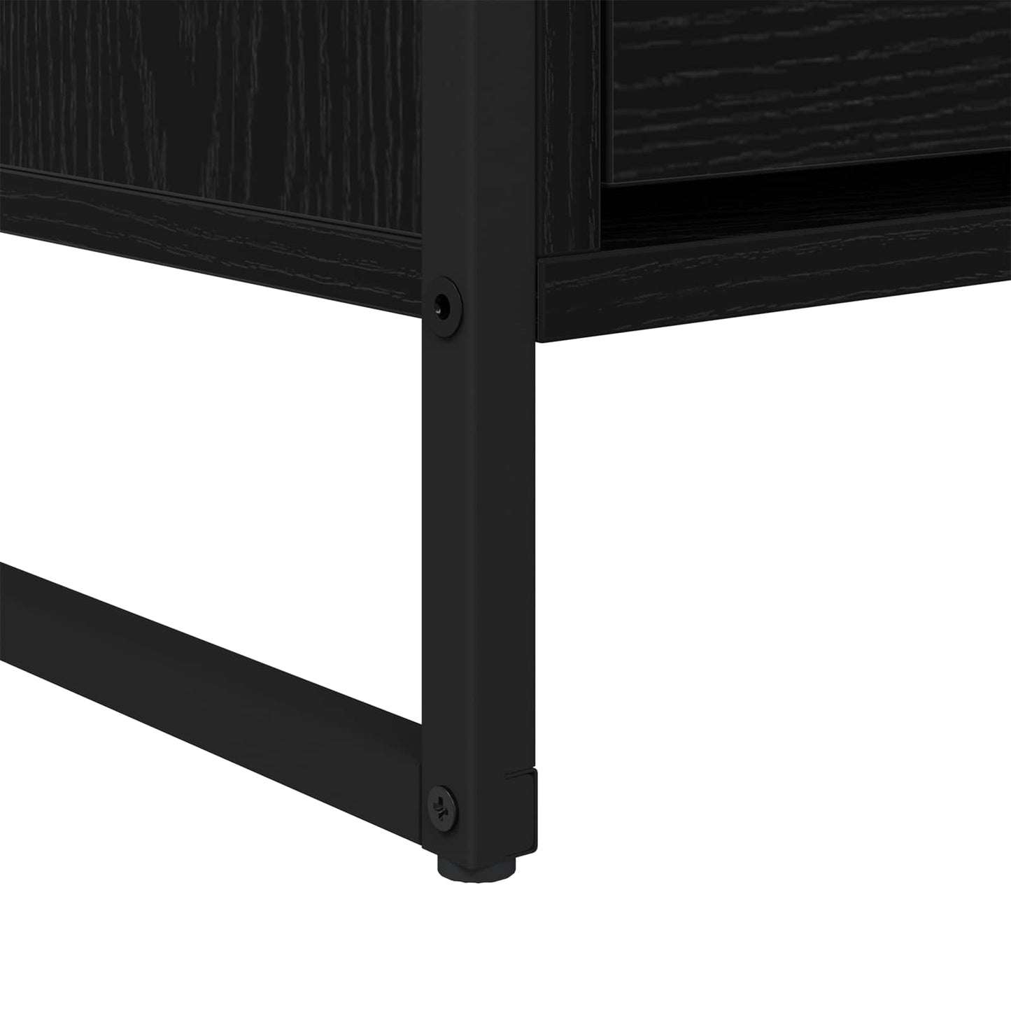 TV Cabinet Black Oak 100 x 36 x 49.5 cm Engineered Wood