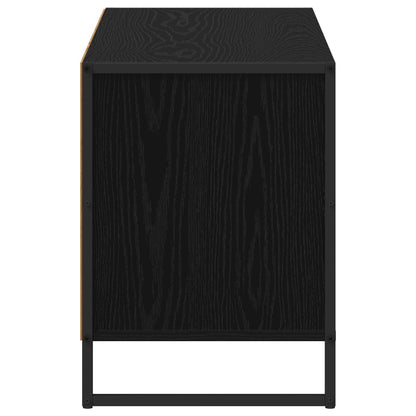 TV Cabinet Black Oak 100 x 36 x 49.5 cm Engineered Wood