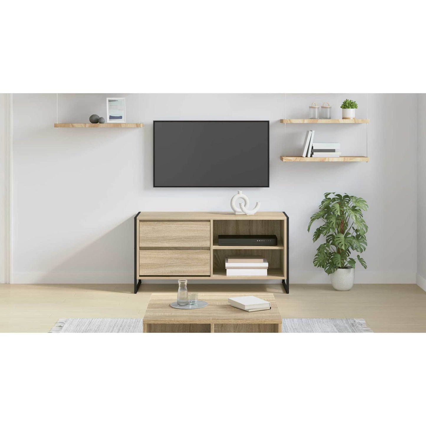 TV Cabinet Sonoma 100 x 36 x 49.5 cm Engineered Wood