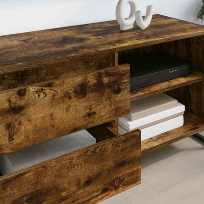 TV Cabinet Smoke Oak 100 x 36 x 49.5 cm Engineered Wood