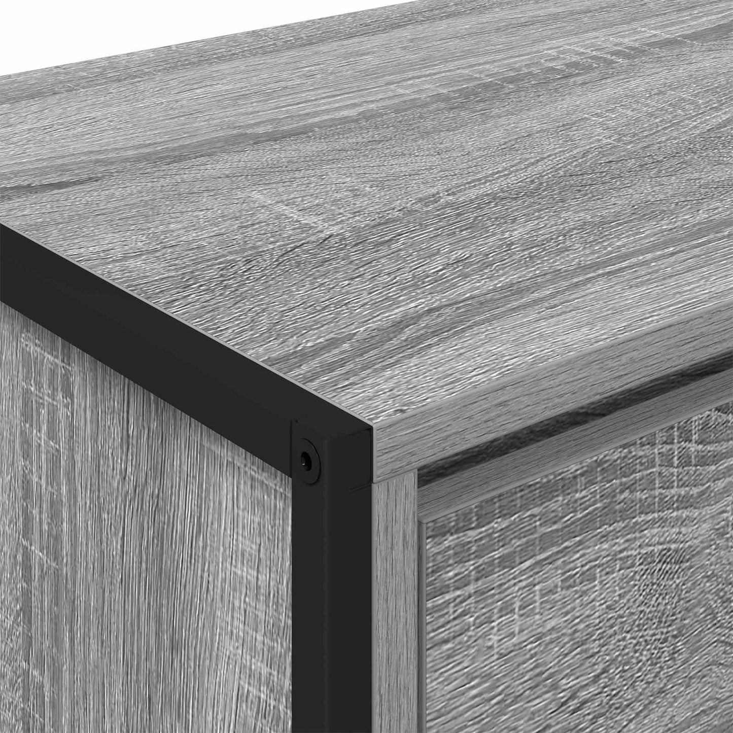 TV Cabinet Grey Sonoma 100 x 36 x 49.5 cm Engineered Wood