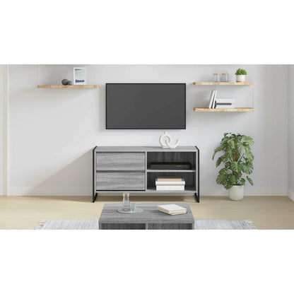 TV Cabinet Grey Sonoma 100 x 36 x 49.5 cm Engineered Wood