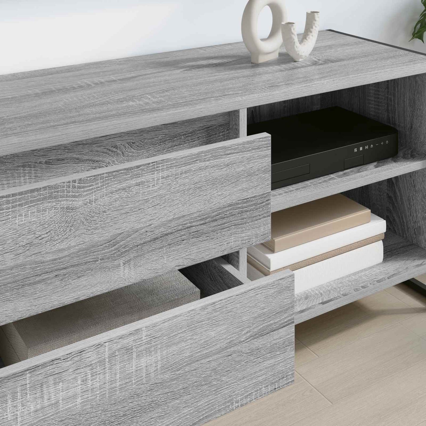 TV Cabinet Grey Sonoma 100 x 36 x 49.5 cm Engineered Wood