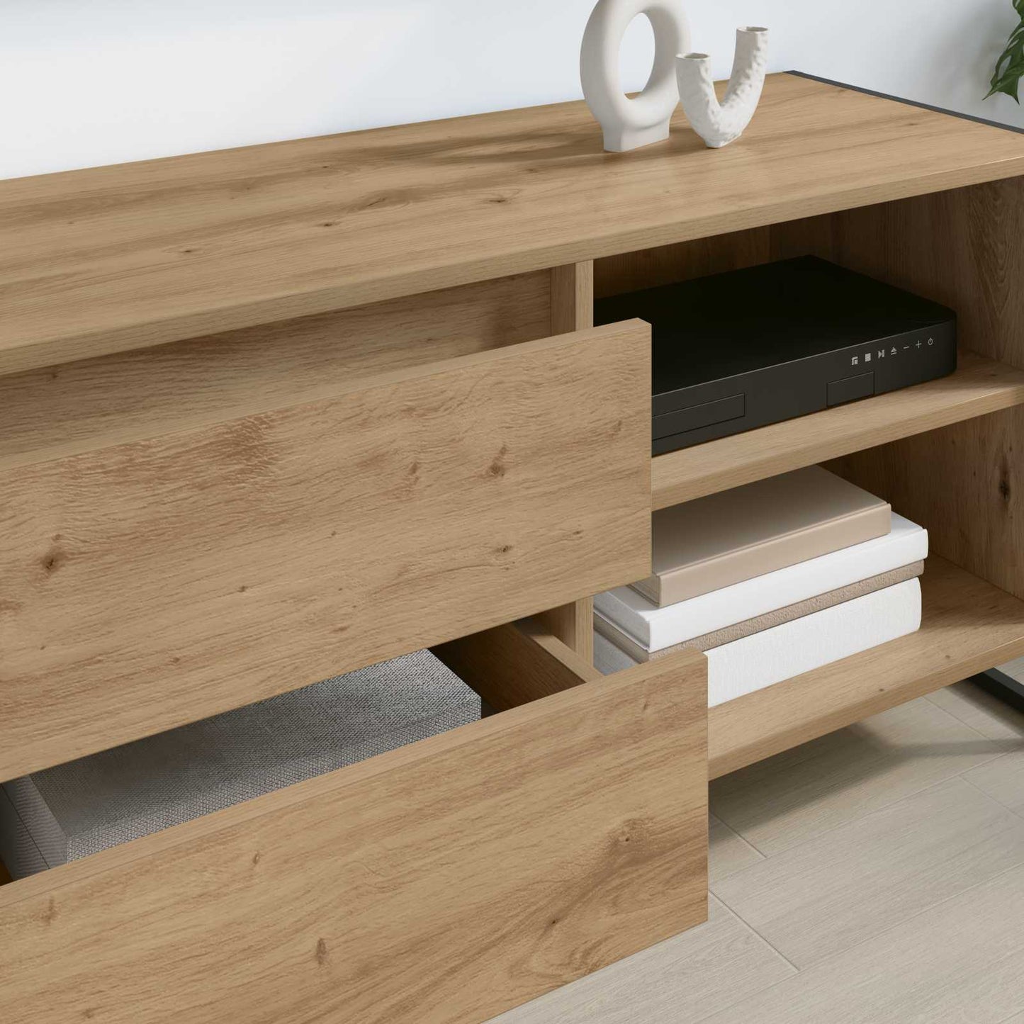TV Cabinet Artisian Oak 100 x 36 x 49.5 cm Engineered Wood
