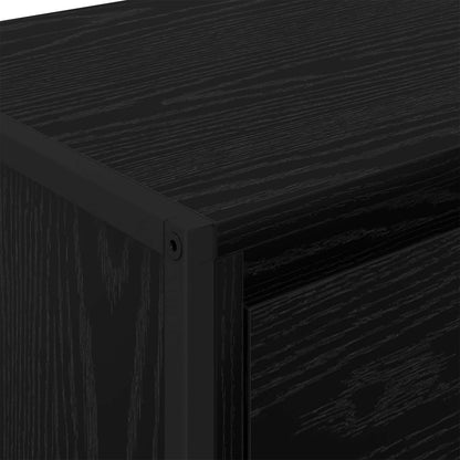 Sideboard Black Oak 43 x 36 x 75.5 cm Engineered Wood