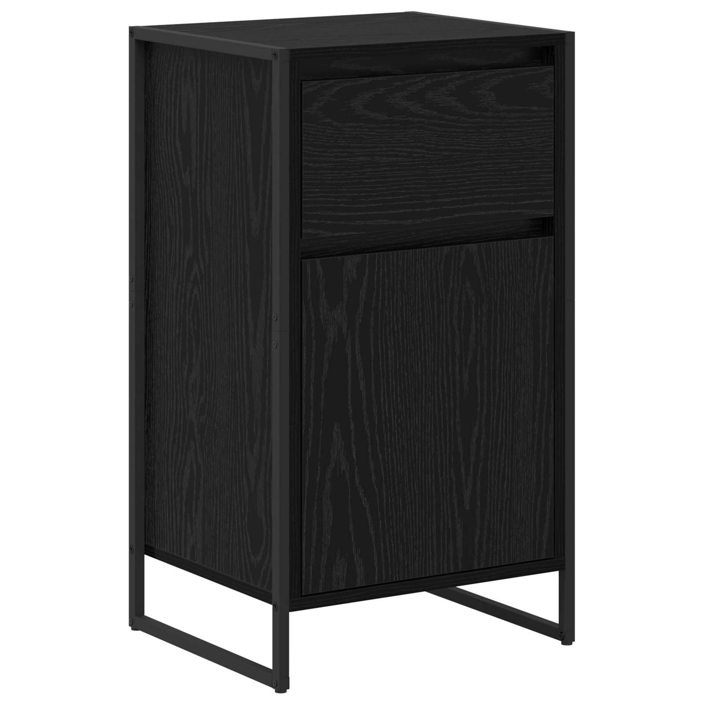 Sideboard Black Oak 43 x 36 x 75.5 cm Engineered Wood
