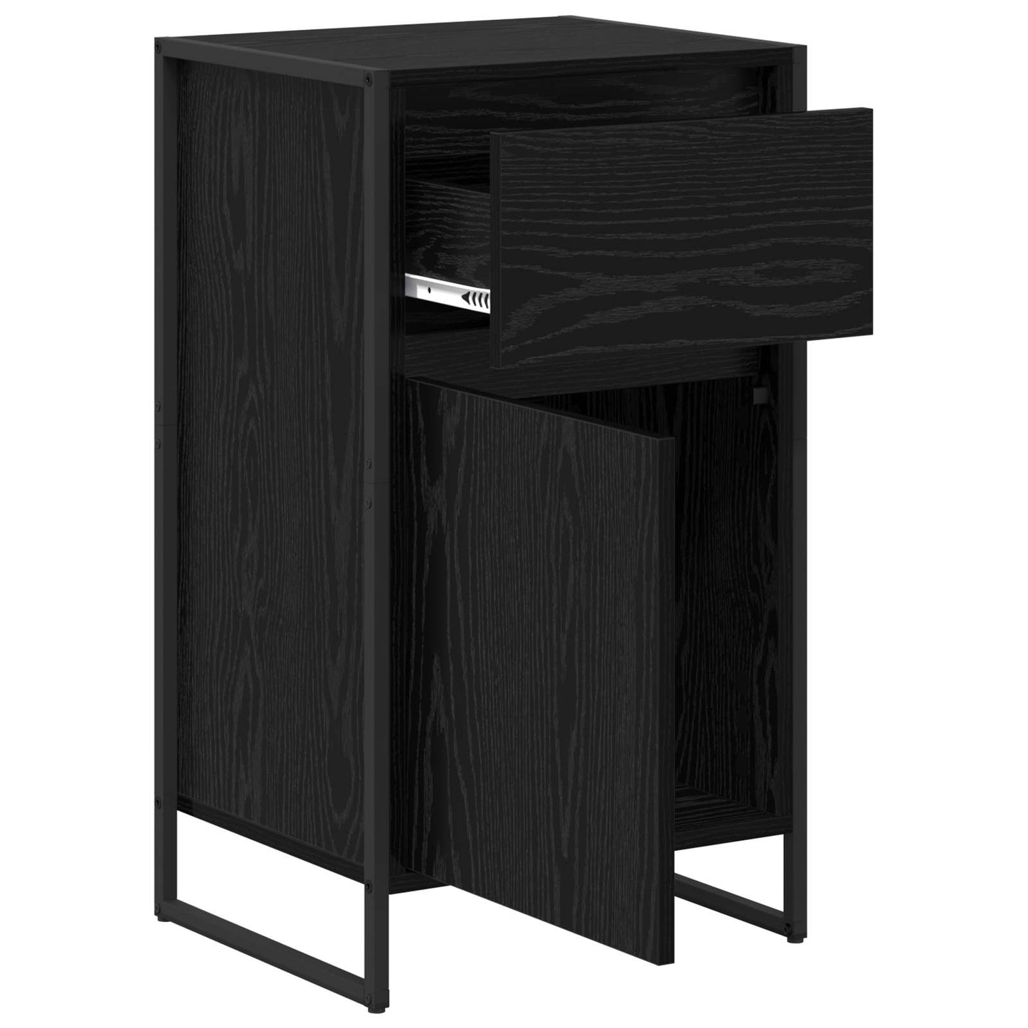 Sideboard Black Oak 43 x 36 x 75.5 cm Engineered Wood