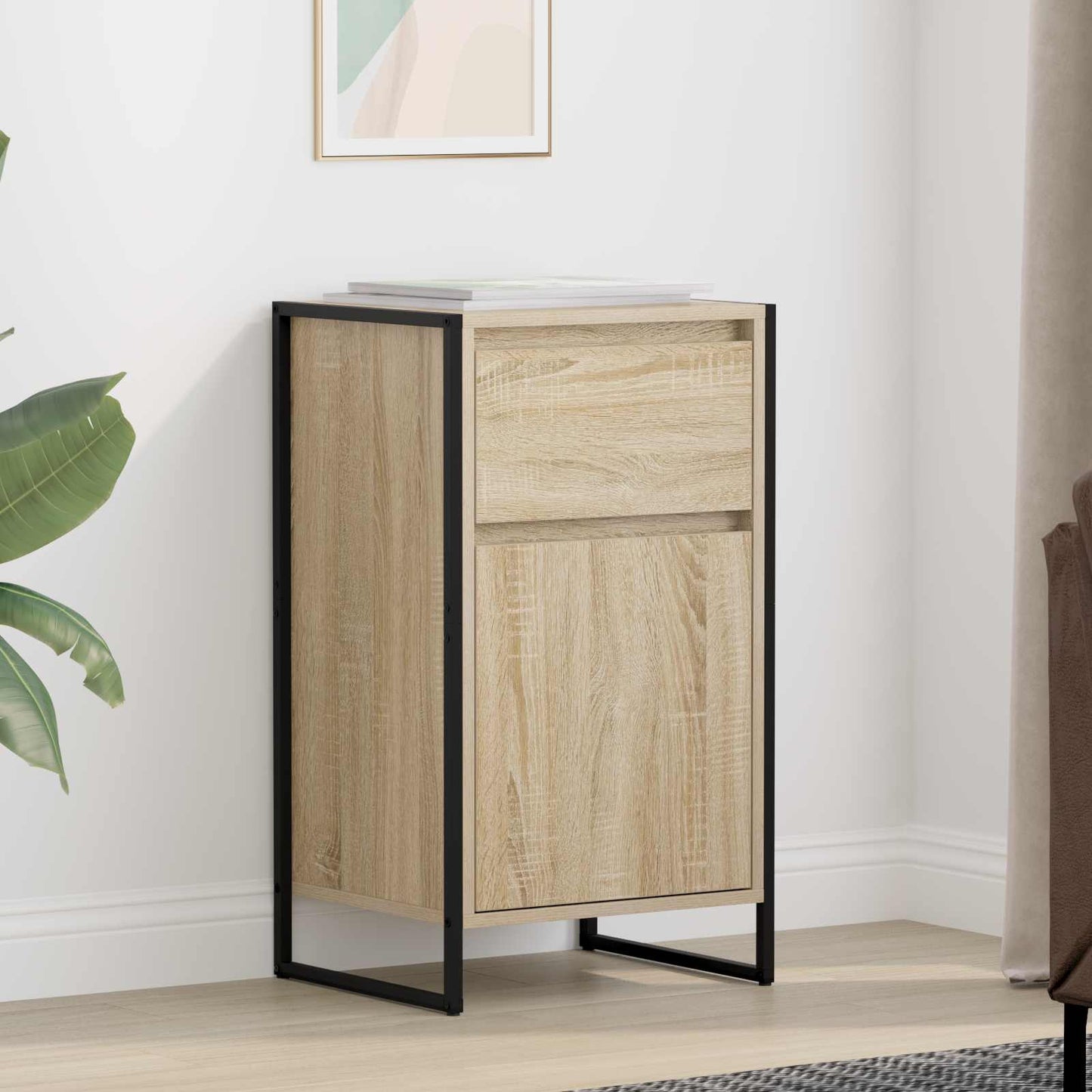 Sideboard with Drawer Sonoma 43 x 36 x 75.5 cm Engineered Wood